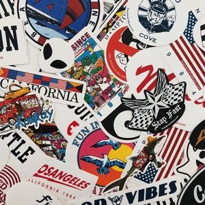 20 brandy melville stickers